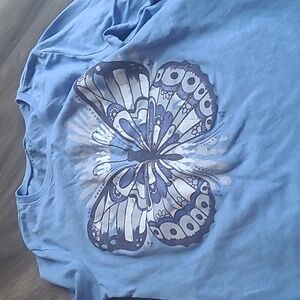 5.11 Tactical Blue Butterfly Long Sleeve Kids Tee
